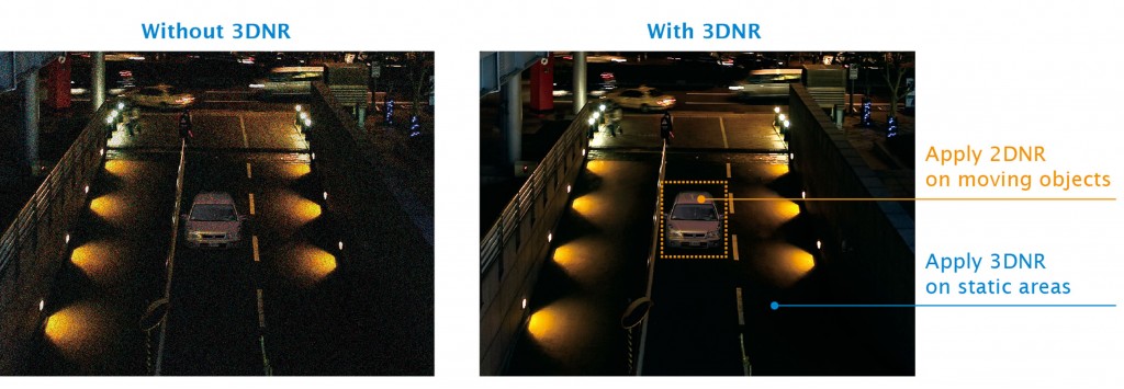 In questo esempio viene utilizzato anche il 2DNR per migliorare l'oggetto in movimento.